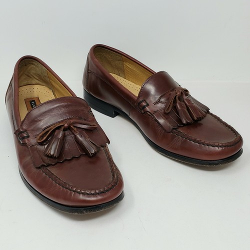 Leather Tassel Brown Shoes 