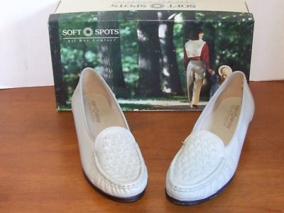 Soft Spots Constance Bone Leather Loafers Shoes