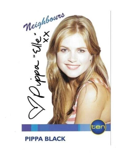 Pippa Black - Elle Robinson - Neighbours - Hand Signed Cast Card - Picture 1 of 1