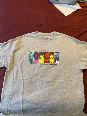 Brockhampton T-Shirt Tour The Hardest Working Boy Band Gray Men's XL