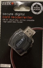  Zeikos Hi-Speed SD USB 2.0 Card Reader Write...