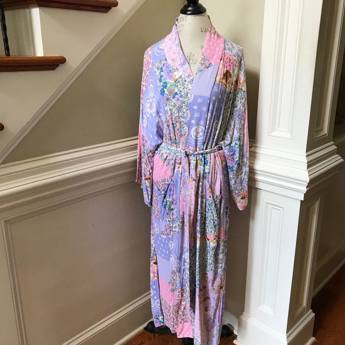 Spell Cha Cha Maxi Robe Dressing Gown Womens Medium Large Pink