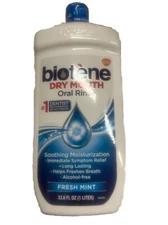 Biotène Oral Rinse for Dry Mouth, Fresh Mint - 33.8oz