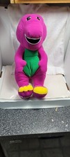 1996 Mattel Talking Barney Plush 15" With 2 Different Feet Types