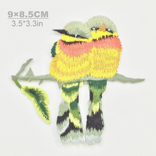 Bird Embroidery Iron On Patches Sew on Badge Applique Clothes Coat Patches Decor - Picture 22 of 26