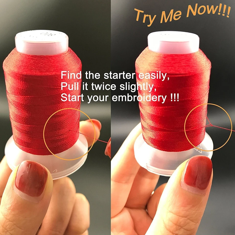 New brothreads 40 Colors 100% Polyester Machine Embroidery Thread 550yd with ... - Image 3 of 4