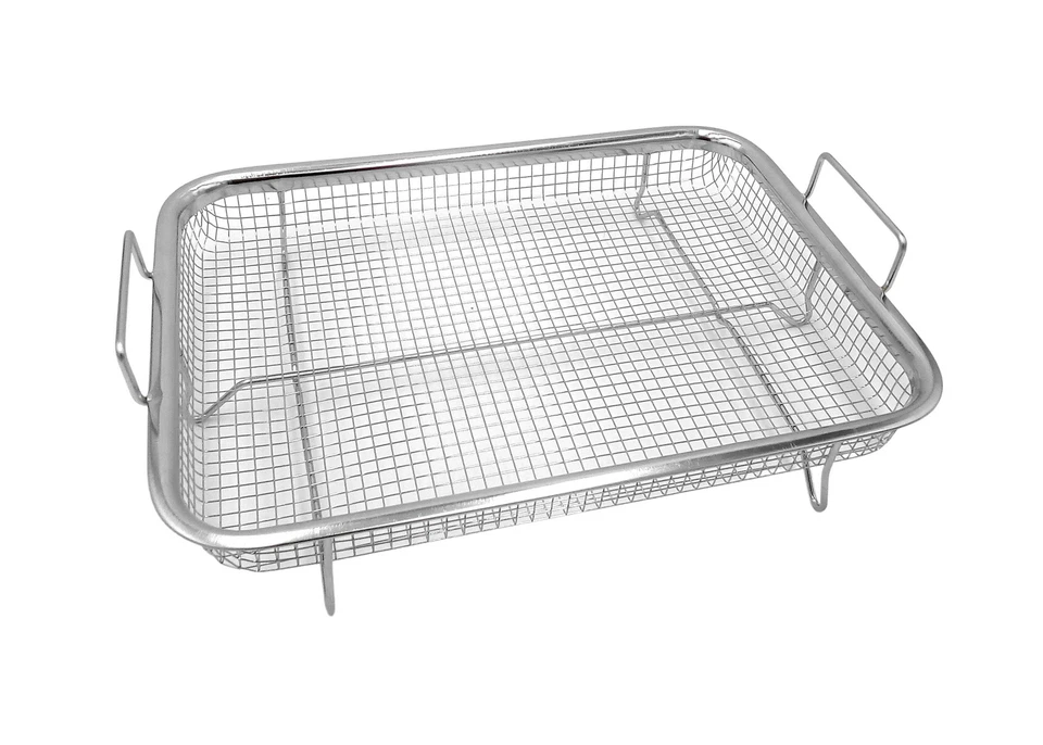 Backofen Edelstahl Grillkorb Grillschale Grillgitter Grillblech Heißluftgaren