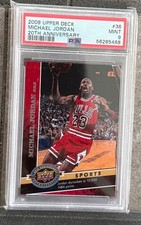 2009 Upper Deck Bulls 20th Anniversary Michael Jordan HOF 🔥🐐 #36 PSA 9 Mint