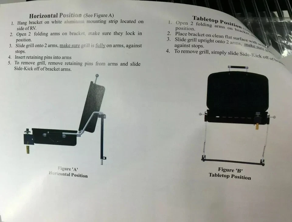 SIDE-KICK GRILL HANGING RACK / STAND FOR RV500 - Image 4 of 4