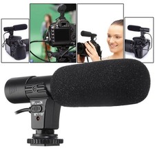 3.5mm Jack DV Stereo Micphone Mic For Nikon D7000 D300s D5100 D5300 D3300 D3200