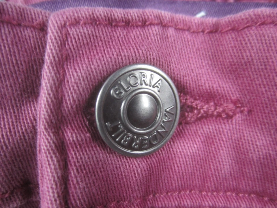 Pantalones Cortos Gloria Vanderbilt Para Mujer XL Rosa Tiro Alto Bolsillos Delanteros Traseros Elásticos Foto 4 de 4