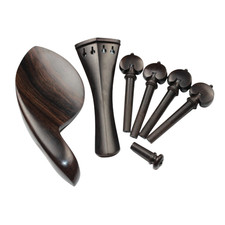 2set Brand new natural ebony 4/4 violin parts Accessories