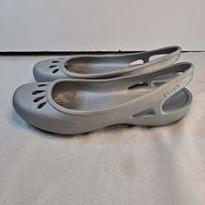 Crocs Women's Kadee Slingback Ballet Flats Size 9 Gray Grey Sandals