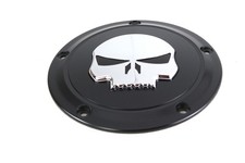 Cubierta Derby Calavera 5 Agujeros Negra para Harley-Davidson