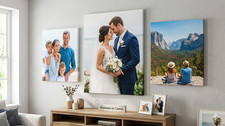 Ihre eigenen personalisierten Leinwand Foto Drucke gerahmt oder ungerahmt Wandbilder Bilder