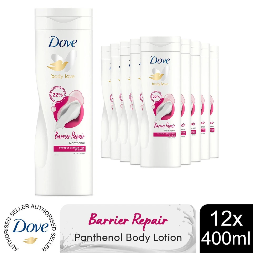 Dove Body Love Body Lotion Barrier Repair Panthenol Protect &Strengthen 12x400ml