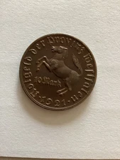 Provinz Westfalen: 10 Mark 1921 vom Stein,  Kupfer / Zinn  - top