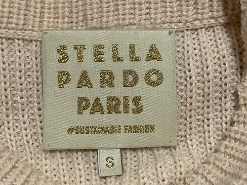 Stella Padro Paris Two Tone Pink Royal Baby Alpaga Sweater~ Sz S~ Beautiful- - Picture 11 of 12