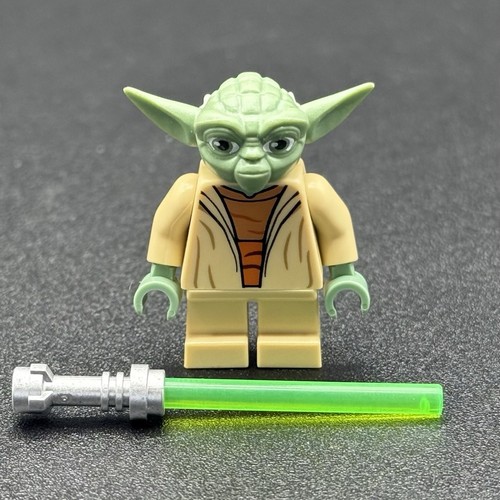 LEGO Star Wars Yoda Clone Wars White Hair Printed Back minifigure sw0446 75002 - Picture 6 of 6