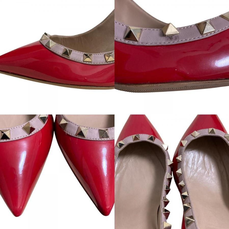 Valentino Garavani Pumps Heel Studded Leather Red EU38.5/US8.5 116200c thumbnail 9