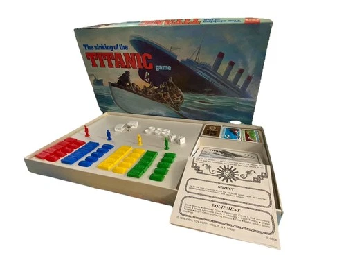 Vintage 1976 The Sinking of the Titanic Ship Board Game Ideal Toys Complete