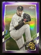 Blake Snell 2021 Topps Chrome Classic Update Purple San Diego Padres #USC45
