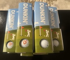 10 PELOTAS DE GOLF DUNKIN' DONUTS HECHAS POR TAYLOR EDICIÓN LIMITADA DÍA DEL PADRE ¡TOTALMENTE NUEVAS!