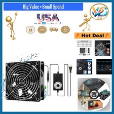 120mm Axial Muffin Fan 4600RPM Moisture-Proof Dual-Ball Bearing 24V