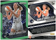 2025 Panini Prizm WNBA #102 Karlie Samuelson Lime Green Prizms #/225