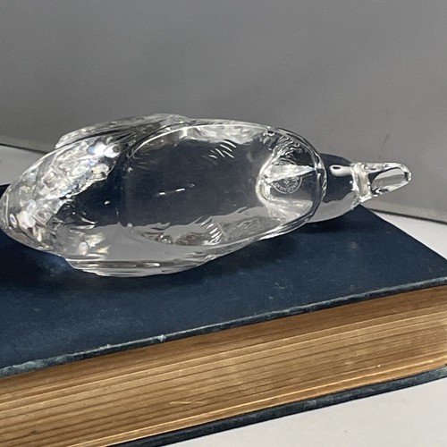 Signed BACCARAT France Crystal Small Duck CHIP - Imagen 10 de 11