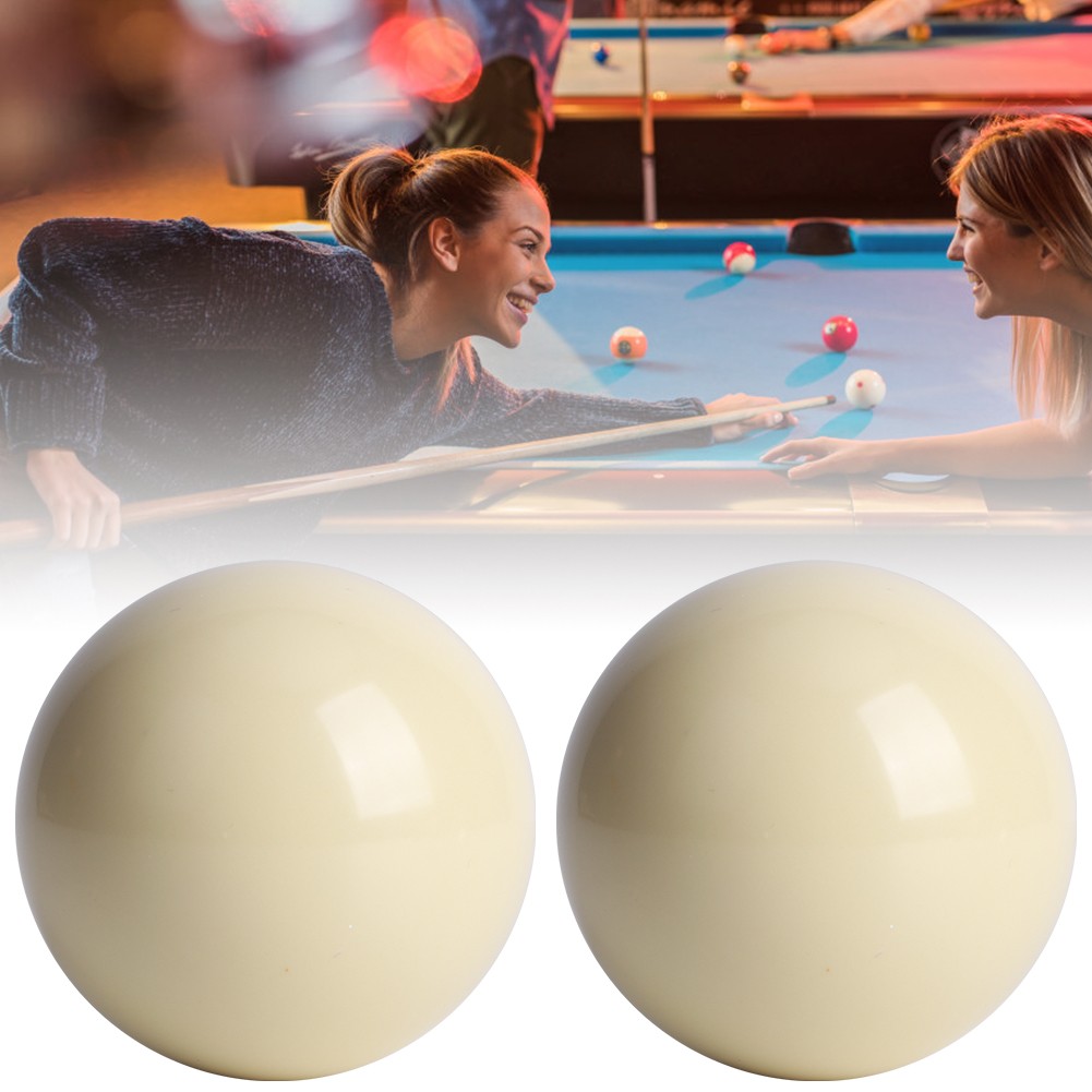 2pcs Pool Table White Billiard Balls Snooker Pool Table Training Spot BL