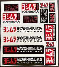 Yoshimura Kit Adesivi Moto Corsa Sticker per Honda Suzuki Laminati