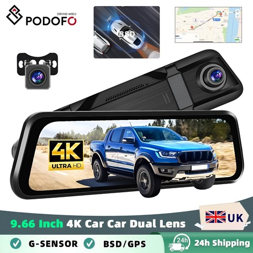 WOLFBOX M40 Dash Camera 4K Front and Rear Dash Cam ADAS Built-In WiFi & GPS NEW
