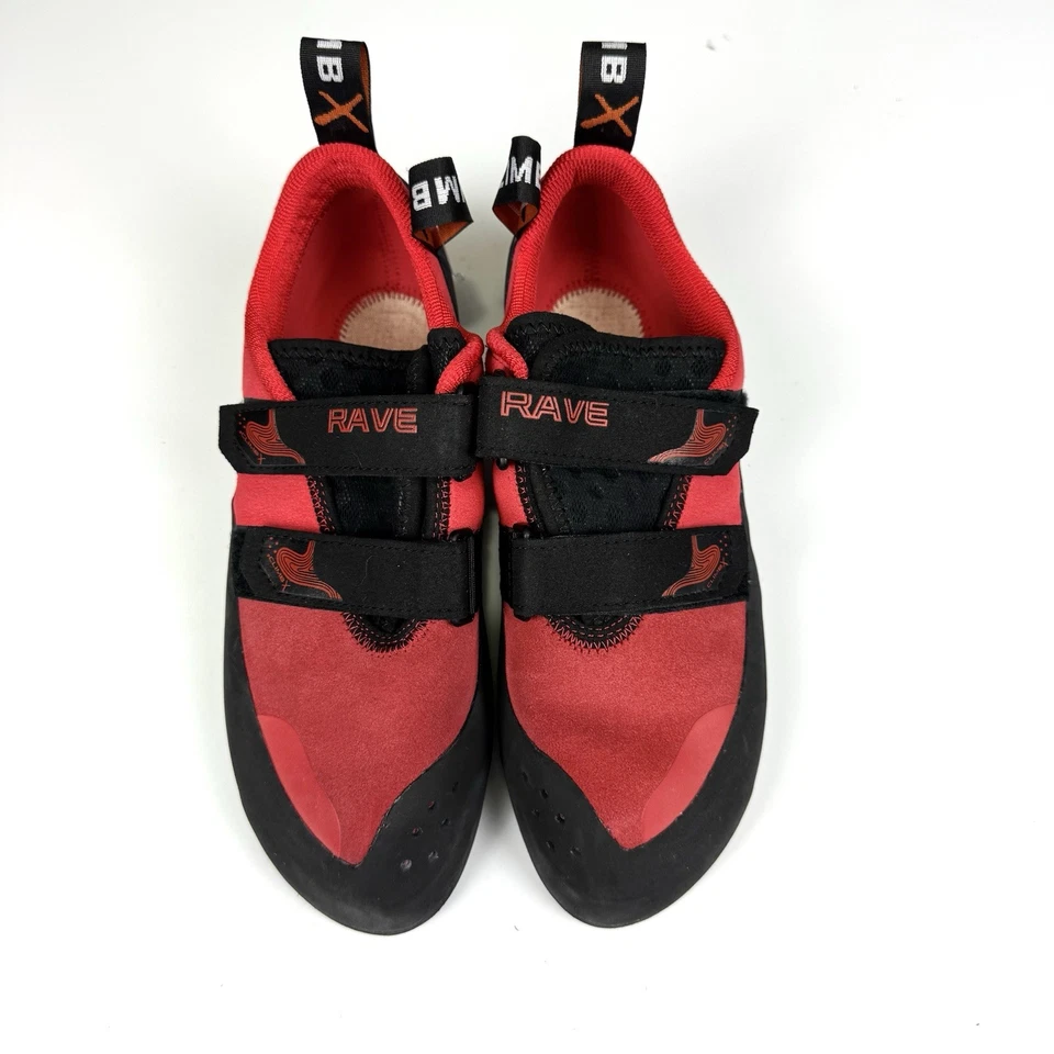 NEW Climb X Rave Strap Climbing Shoes Racing Red US Women's Size 11 /US Men's 10 - Image 2 of 4
