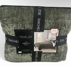 Rachel Zoe King Green Chenille Quilt 106”x92”