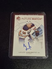 2017-18 Kailer Yamamoto UD SP Authentic Future Watch Auto /999 Rookie RC 