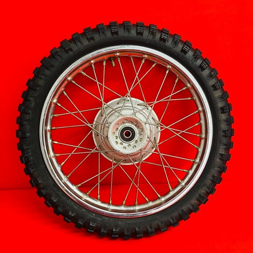 CRF70 FRONT WHEEL COMPLETE 14 RIM TIRE GENUINE OEM HONDA XR CRF 70 F (2000-2012)