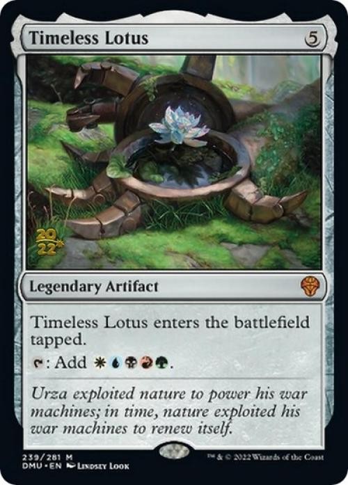 Timeless Lotus -Foil Light Play MTG Promos: Prerelease Cards