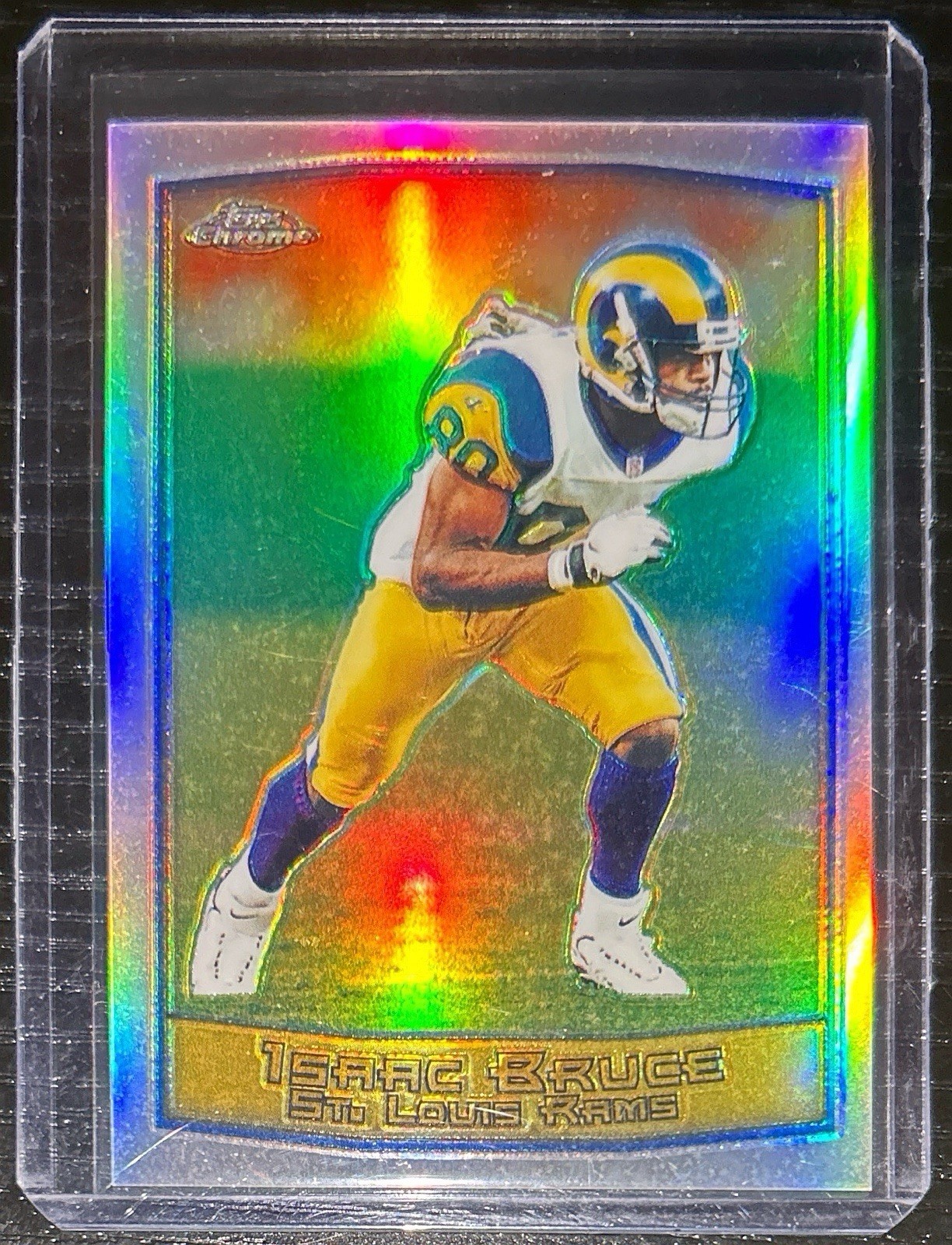 1999 Topps Chrome Isaac Bruce Refractor #54 St. Louis Rams