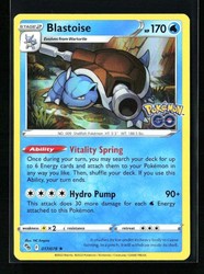 Blastoise 017/078 Pokemon GO Holo Rare