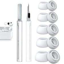 Replacement Ear Tips Compatible with AirPods Pro 3 5 Pairs, XXS/XS/S/M/L
