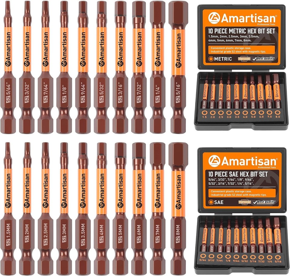Amartisan 258-Piece Ultimate Screwdriver Bit Set,Chrome Vanadium Steel ...
