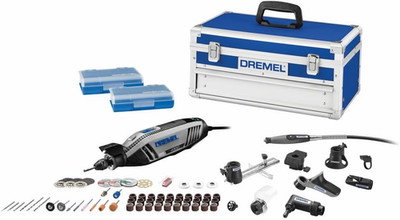 4300-9/64 Rotary Tool Kit with Flex Shaft - 9 Attachments & 64 Accessories - Ide