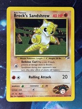 Brock's Sandshrew - Gym Heroes - Common - 71/132 - Vintage WOTC Pokemon Card