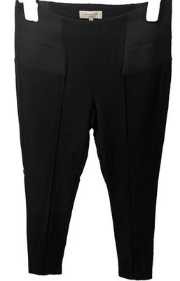 Lafayette 148 New York Black Gramercy Pintuck Stretch Pants Size 6 Quiet Luxury