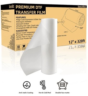 Lancelot Premium DTF Transfer Film Roll 12  x 328 ft - BRAND NEW IN BOX!