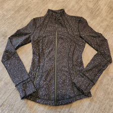 Lululemon Women's Define Jacket Magnetized Jacquard - Black White Speckled Sz 2