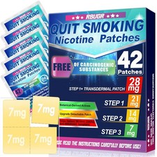 Nicotine Patches 42 Pack Adjustable 28mg Stop Smoking Aids for Sale Nicotine
