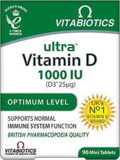 Vitabiotics Ultra Vitamin D 1000iu Extra Strength 96 Tablets