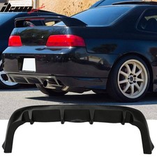 Fits 97-01 Honda Prelude Coupe 2dr 4 Fin Jdm Style Rear Bumper Diffuser Lip Pu Fits 97-01 Honda Prelude Coupe 2dr 4 Fin Jdm Style Rear Bumper Diffuser Lip Pu
